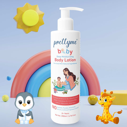 Prettyme Baby Body Lotion - Deep Moisturizing Daily lotion For Newborns & Kids