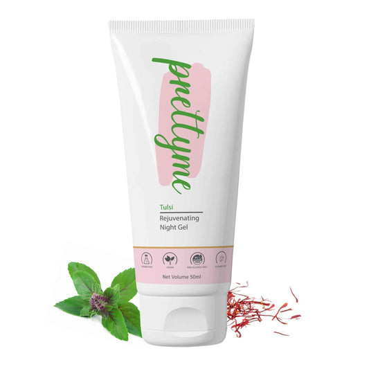 Prettyme Tulsi Rejuvenating Night Cream For Glowing Skin & Radiance