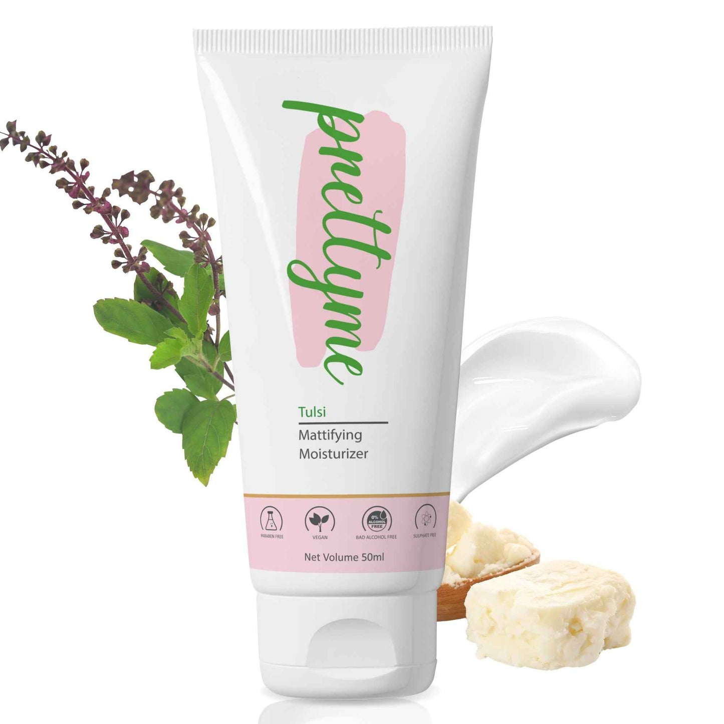 Prettyme Tulsi Oil Free Mattifying Moisturizer for Oily Skin