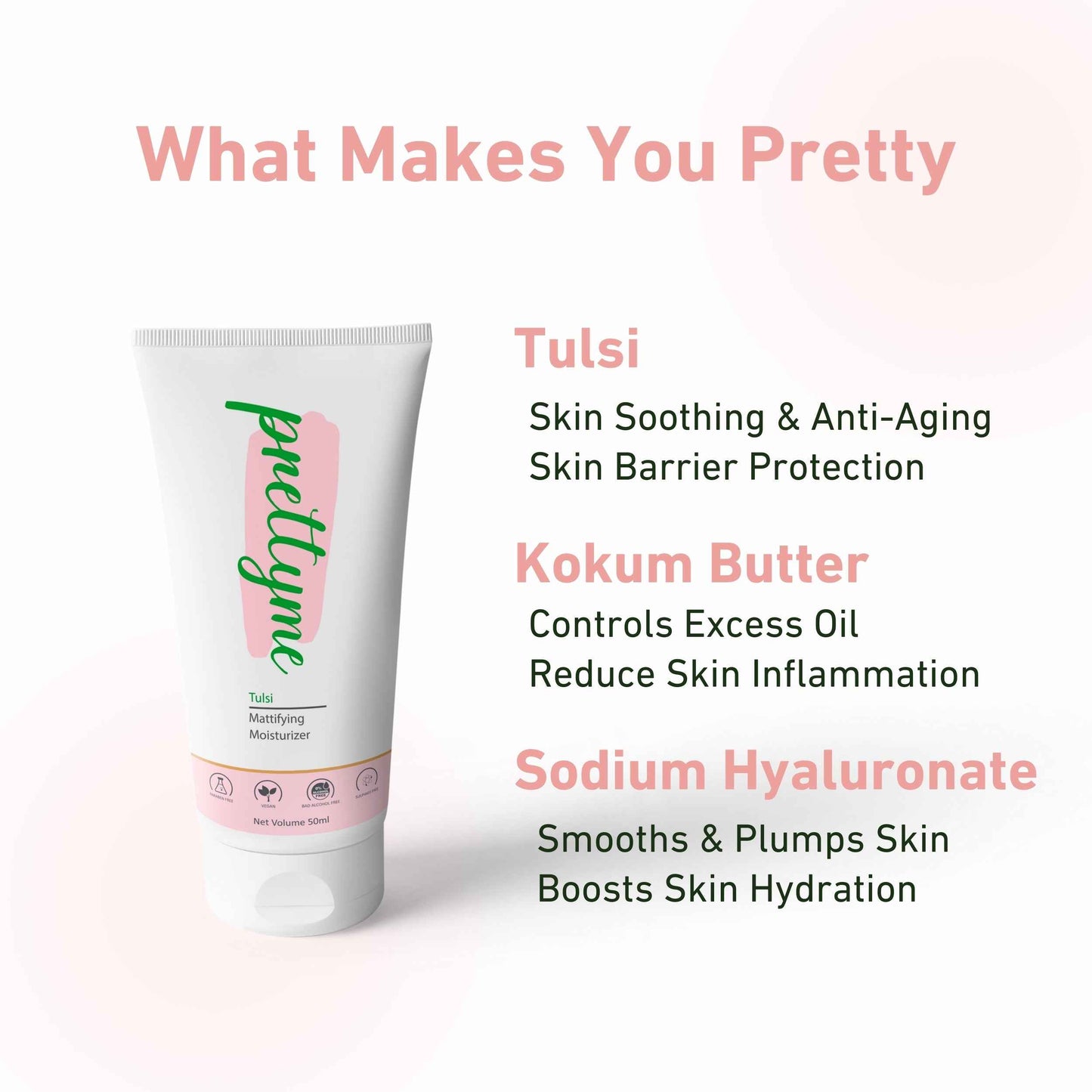 Prettyme Tulsi Oil Free Mattifying Moisturizer for Oily Skin