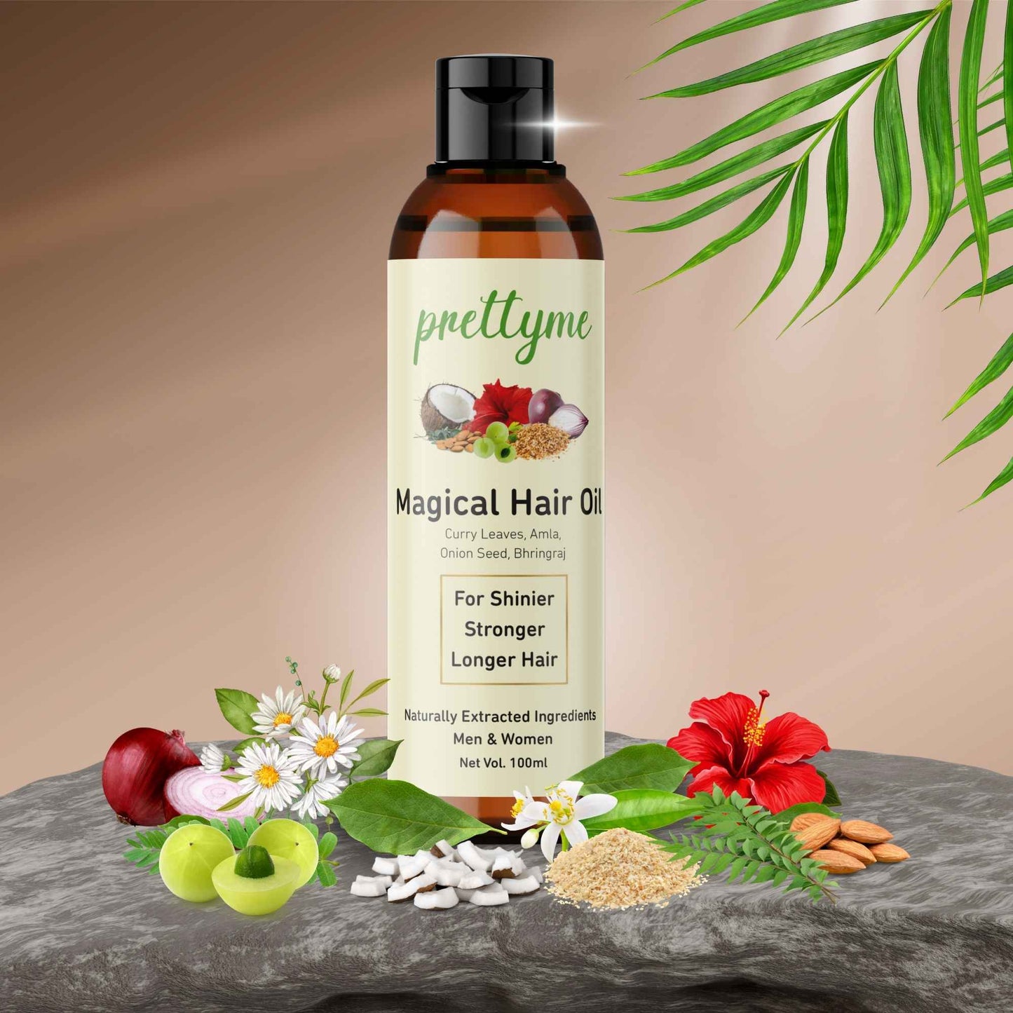 Prettyme Herbal Hair Oil For Men & Women Control Hair Fall & Hair Growth