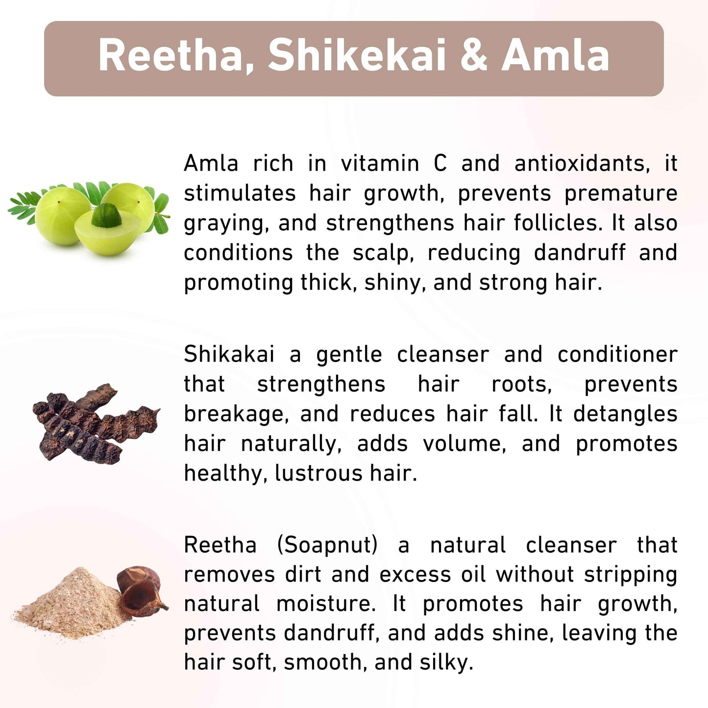 Prettyme Amla, Reetha & Shikakai Powder Hair Shampoo For Hair Fall & Dandruff
