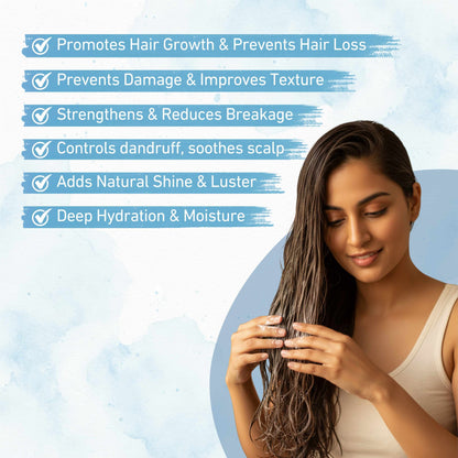 Damage Control Hair Mask | Hydrating & Strengthening with Amla, Hibiscus & Avocado - All Hair Types - 200g