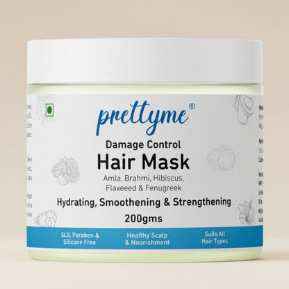 Damage Control Hair Mask | Hydrating & Strengthening with Amla, Hibiscus & Avocado - All Hair Types - 200g