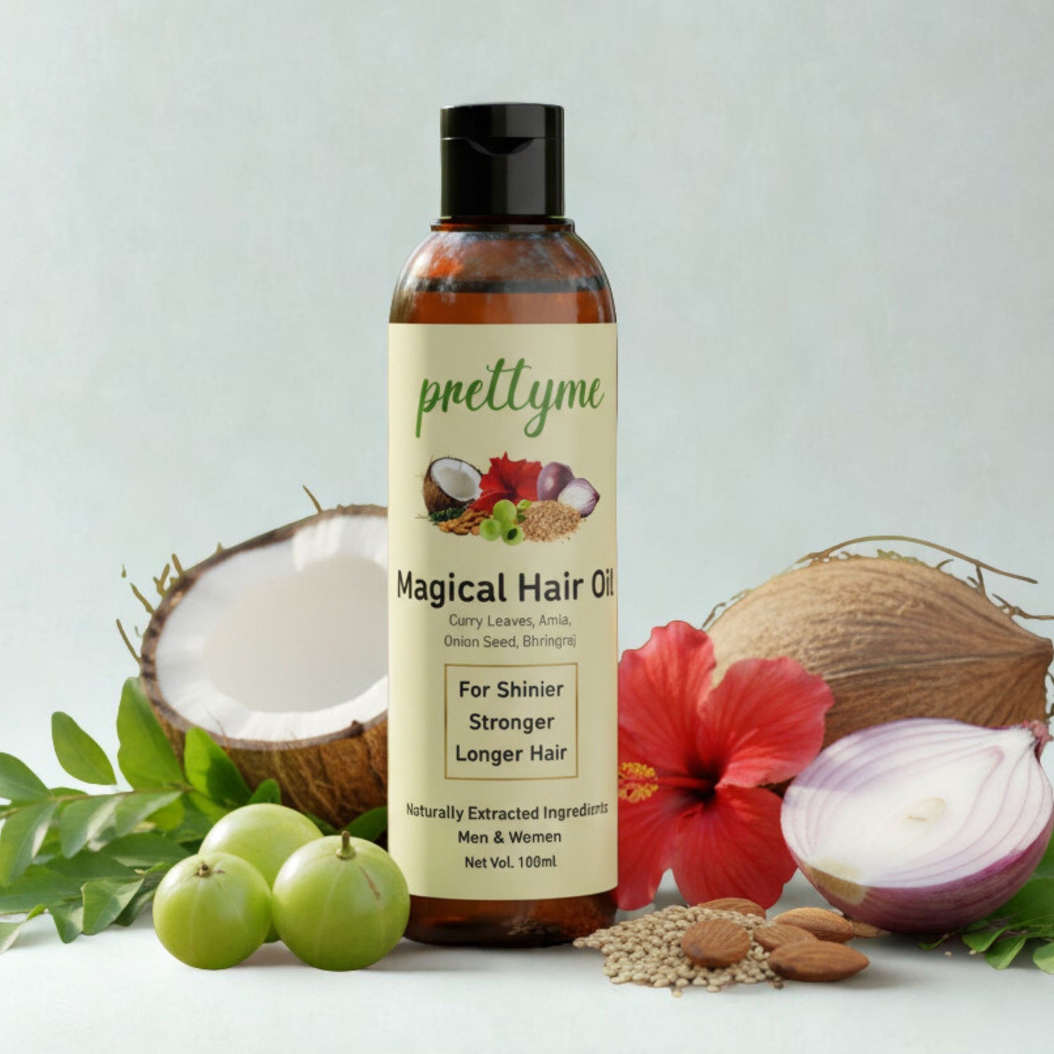 Prettyme Herbal Hair Oil For Men & Women Control Hair Fall & Hair Growth