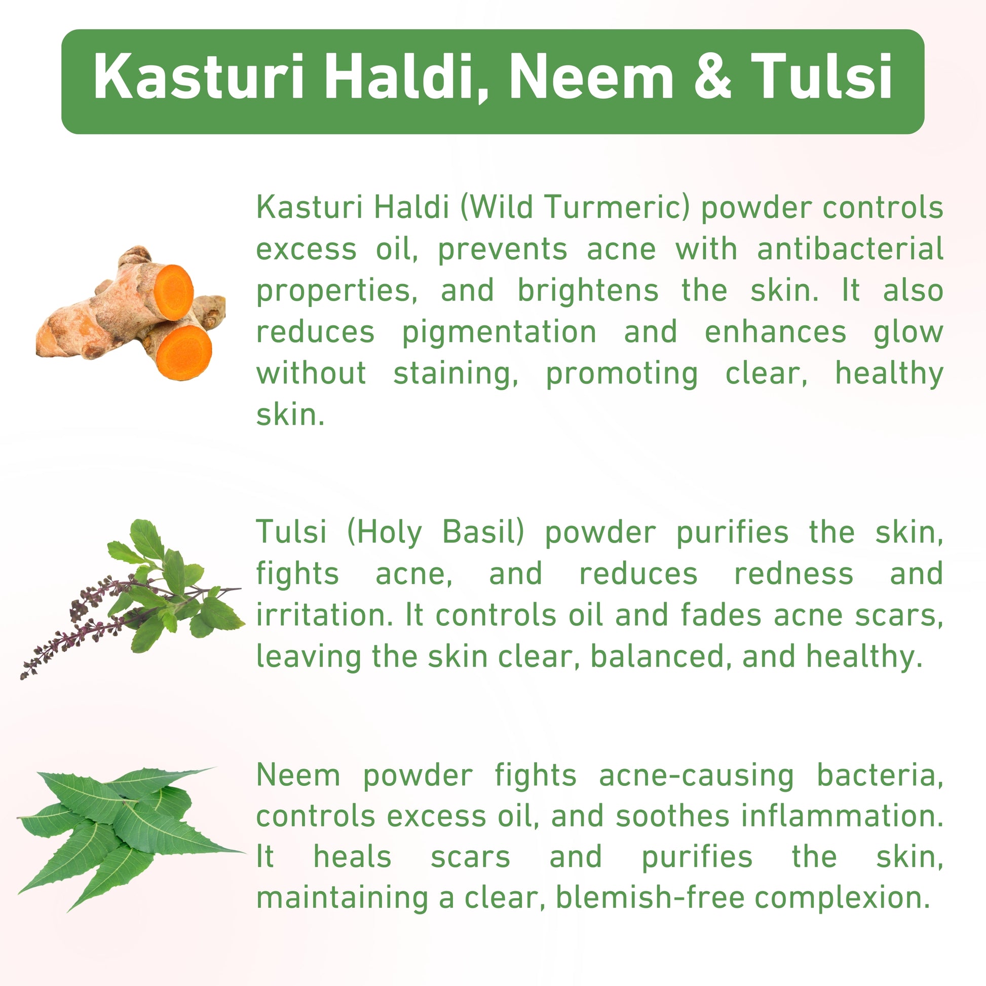 natural powder face pack for acne-prone and pimple-prone skin, reduces blemishes, controls excess oil, and soothes irritated skin with organic ingredients